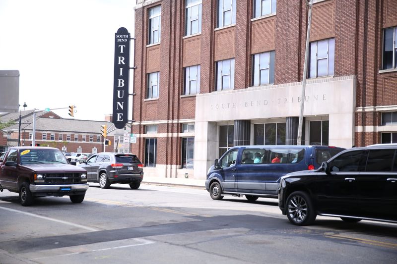 The South Bend Tribune's former building at 225 W. Colfax Ave. is shown Aug. 9. 2024, in downtown South Bend.