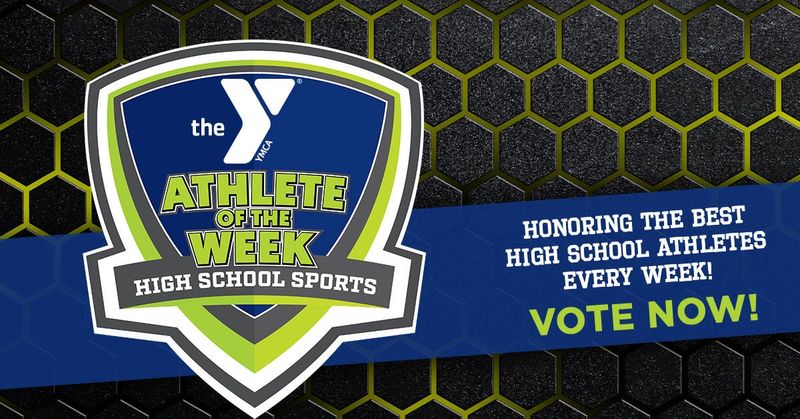 Logo for The South Bend Tribune Athlete of the Week Poll, brought to you by the YMCA of Greater Michiana.