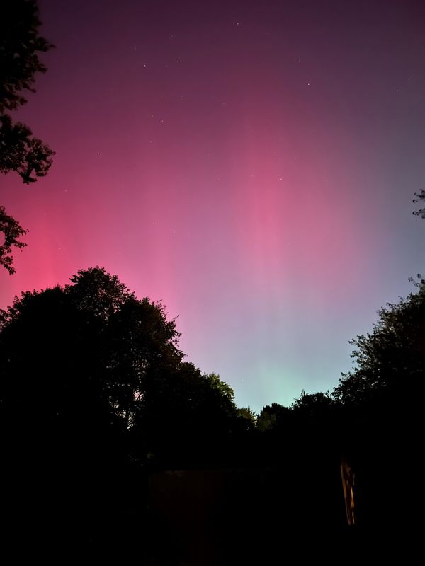 Corrie Carswell of Wyoming, Ohio, captured these images of the Aurora Borealis or northern lights at around 10 p.m.Thursday, Oct. 11, with her iPhone camera.