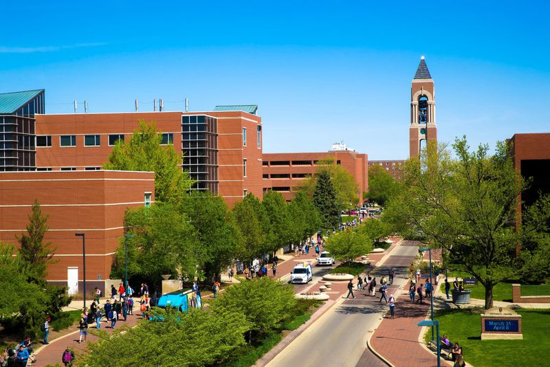 The campus of Ball State University.