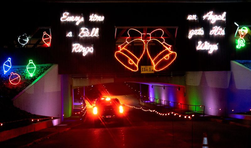 Lights fill the night at “Christmas Nights of Lights” drive-through light display Saturday, Nov. 23, 2024 at the Indiana State Fairgrounds.