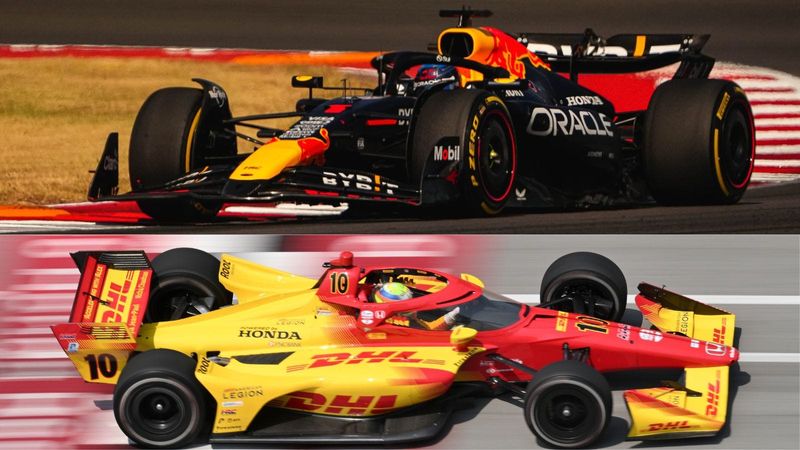 Max Verstappen of Formula 1 (top); Alex Palou of IndyCar