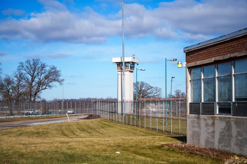 Construction continues Friday, Feb. 2, 2024, around Westville Correctional Facility in Westville, Indiana.