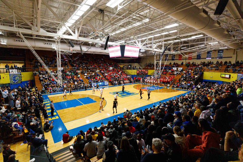 Riley's Marvin Schindler brings the ball up the court during the IHSAA 4A semistate boys basketball semifinal game between Riley and Fishers at North Side Gymnasium on Saturday, March 22, 2025, in Elkhart.