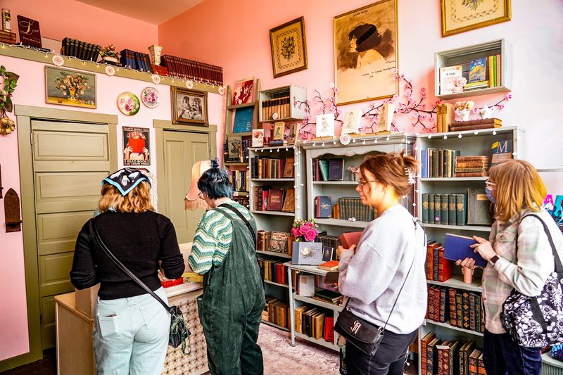Pen & Pink Vintage bookstore participates in the Indy Indie Book Crawl 2025 on Saturday, March 22, 2025, in Indianapolis.