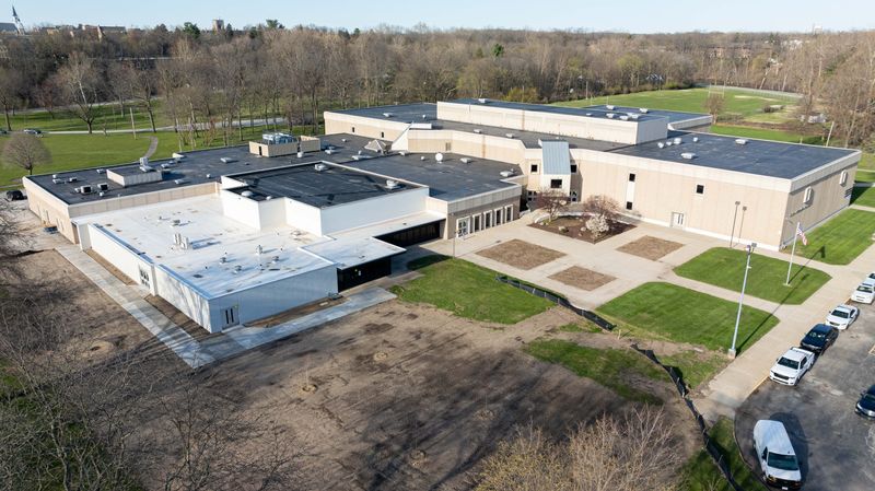 Brown Administration Building, the headquarters of South Bend Community School Corp., on Wednesday, April 16, 2025, in South Bend.
