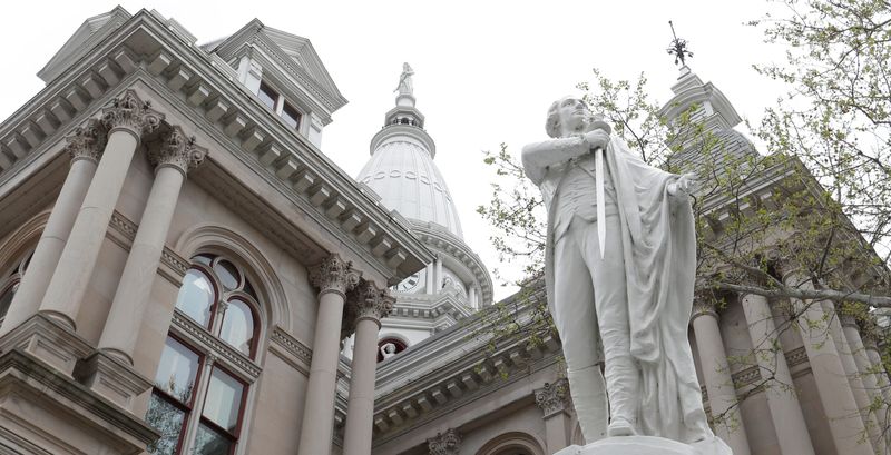 Photo taken Friday, April 25, 2025, at the Tippecanoe County Courthouse in Lafayette, Indiana.
