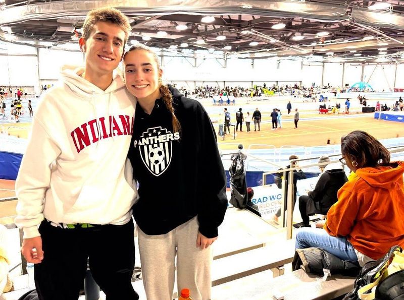Bloomington North's Caleb Winders and South's Ellie Barada, both juniors, competed at a number of indoor mid-distance races in Chicago, Nashville, Ann Arbor, Boston and New York this past winter.