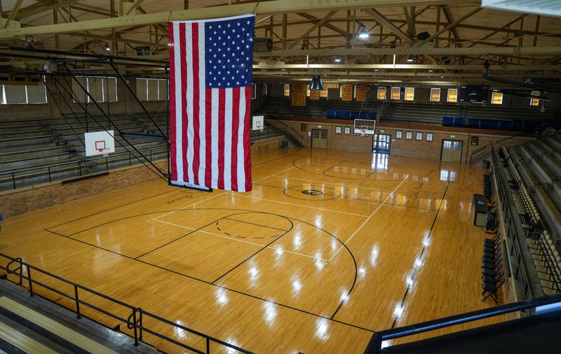 The inside of the Cabby O'Neil Gymnasium photographed on Wednesday, April 23, 2025, in Jasper.