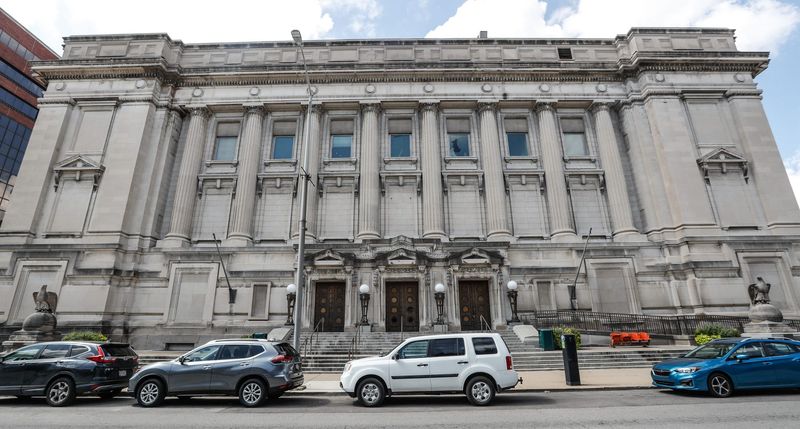 The old City Hall sits empty on Thursday, Sept. 16, 2021, in Indianapolis. Over the the years "The Hall" has been home to a library, museum, and pop up art gallery.