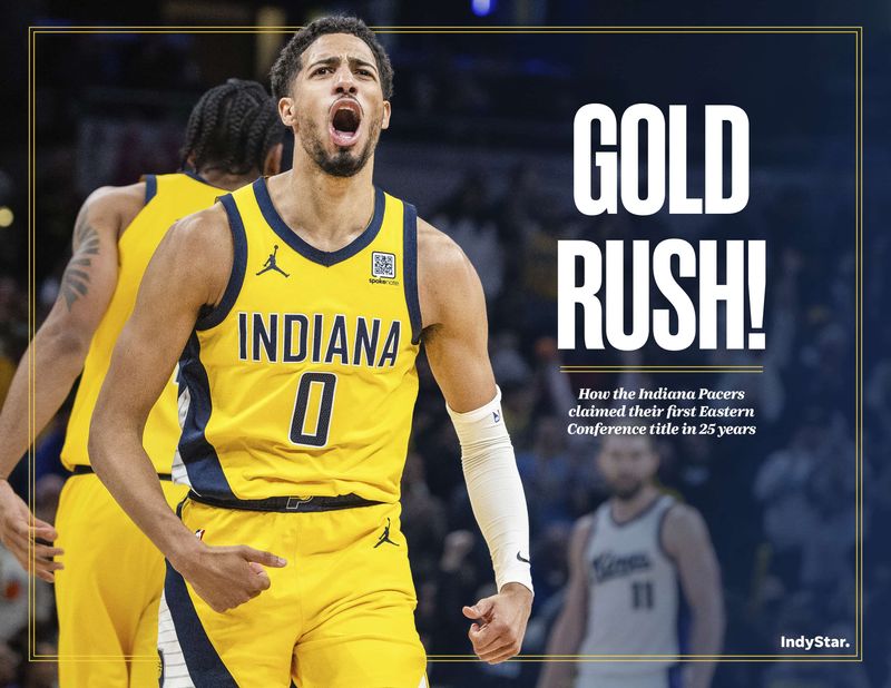 The Indianapolis Star will publish a hardcover collector's book, "Gold Rush! How the Indiana Pacers raced to their first Eastern Conference title in 25 years," to commemorative the Pacers' amazing 2024-25 season.