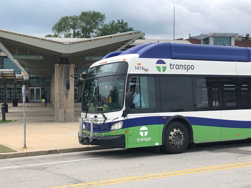 A bus prepares to depart from the Transpo station on South Street in downtown South Bend on Thursday, May 29, 2025.