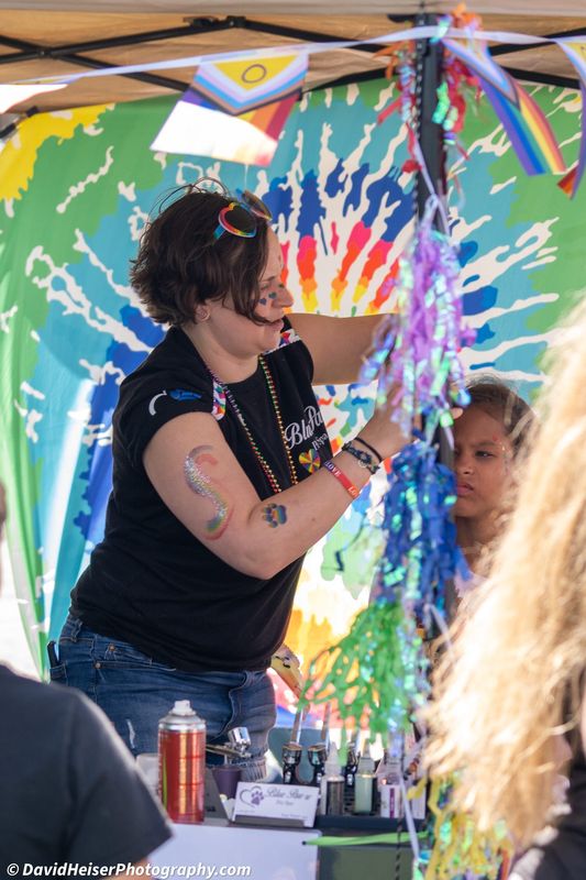 Vendors shown at Buchanan Pride 2024. This year's event will be held June 29, 2025, on The Common, 122 Days Ave. in Buchanan.