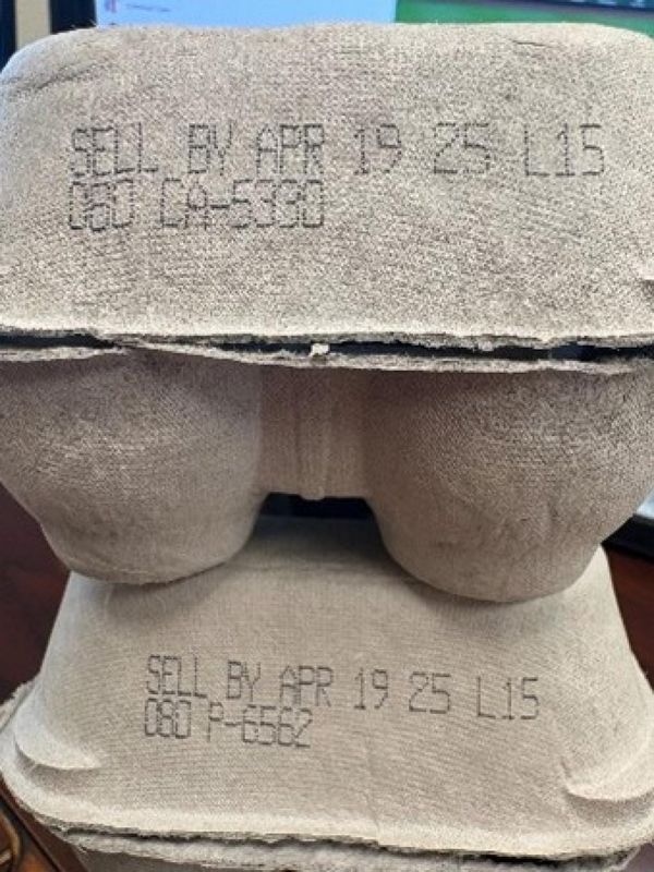The recalled eggs had Plant code numbers P-6562 or CA5330.