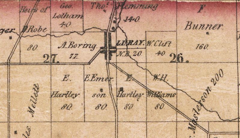 Henry County map, 1856.