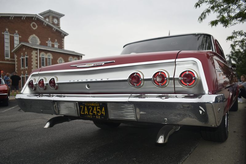 Jo Ellen Hamilton's 1962 Chevrolet Biscayne parked at the Morgan County Courthouse June 12, 2025.