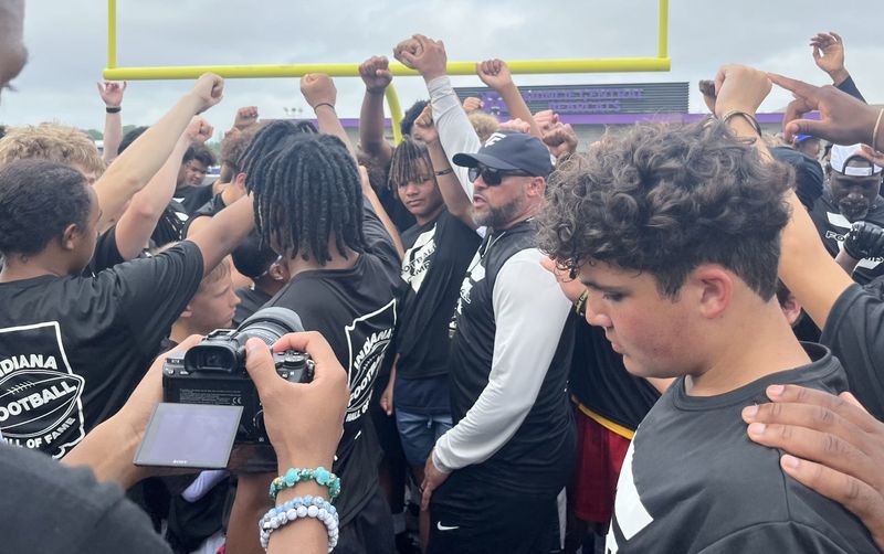 Pittsburgh Steelers running backs coach and 1996 Muncie Central graduate Eddie Faulkner hosted his second annual Team Faulk Youth Development football camp at Muncie Central High School on Saturday, June 14, 2025.