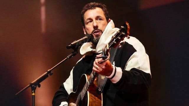 An evening of stand-up, songs and silliness is in store when comedian-actor Adam Sandler stops at Gainbidge Fieldhouse on Oct. 6, 2025, during his "You’re My Best Friend" Tour.