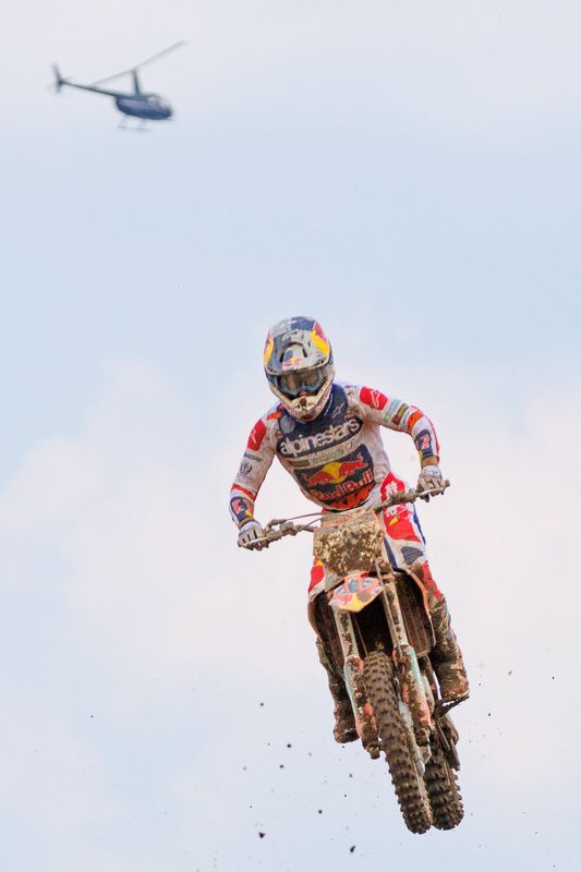 This photo of Chase Sexton competing at the 2025 RedBud Pro National MX event, taken by Michael Clubb, earned top honors in the APSE Class C action photo category.