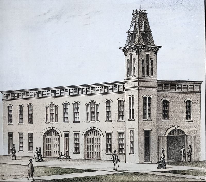 Muncie's first city hall and police station, 1874 to 1924.