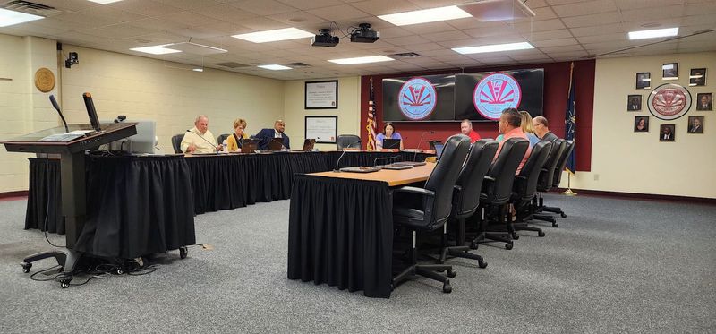 The Richmond Community Schools board of trustees meets Wednesday, July 23, 2025, at the Richmond Community Schools administration building.