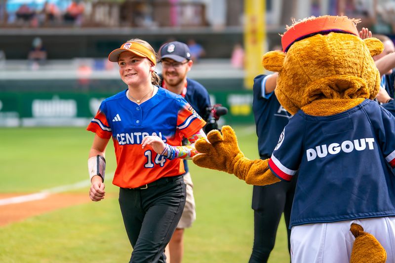 Indiana's Sawyer Abel at the 2025 Little League Softball World Series.
