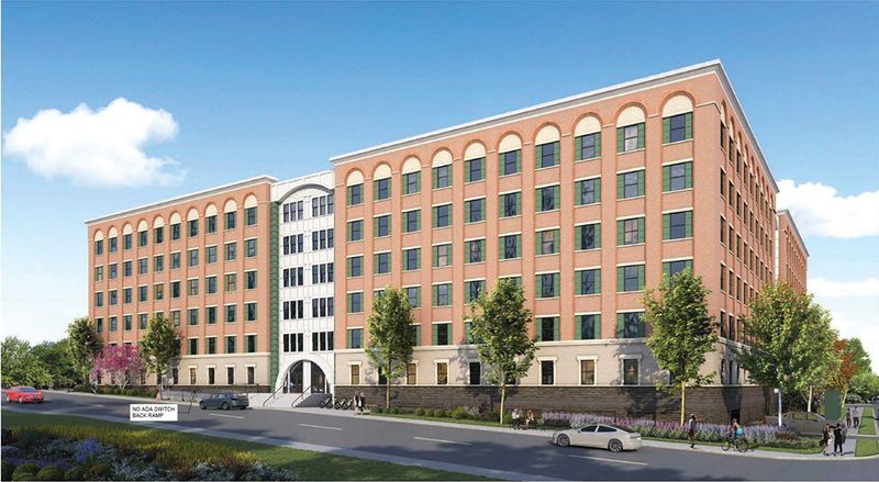 The proposed six-story apartment complex would offer 285 units alongside 178 parking spaces underground.