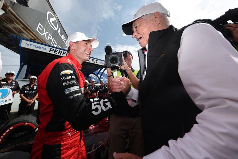 Will Power (left) drove for Roger Penske for 17 seasons, delivering an Indy 500 win and two IndyCar titles. Tuesday, they parted ways.