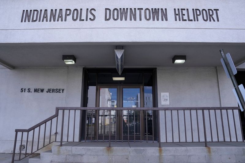 The Indianapolis Downtown Heliport is pictured Monday, Sept. 15, 2025, in Indianapolis.