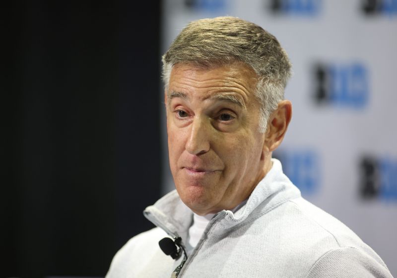 Big Ten commissioner Tony Petitti speaks during Big Ten men's basketball media day Thursday, Oct. 9, 2025, at the Donald E. Stephens Convention Center in Rosemont, Illinois.