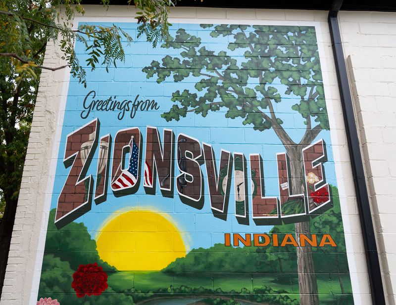 A look at Main Street on Wednesday, Oct. 15, 2025, in Zionsville, Indiana.