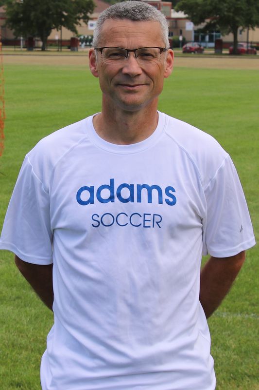 Adams boys soccer coach Cristian Mihut