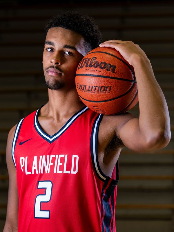 Plainfield’s Noah Smith poses for a photo Tuesday, Oct. 28, 2025, at Carmel High School.
