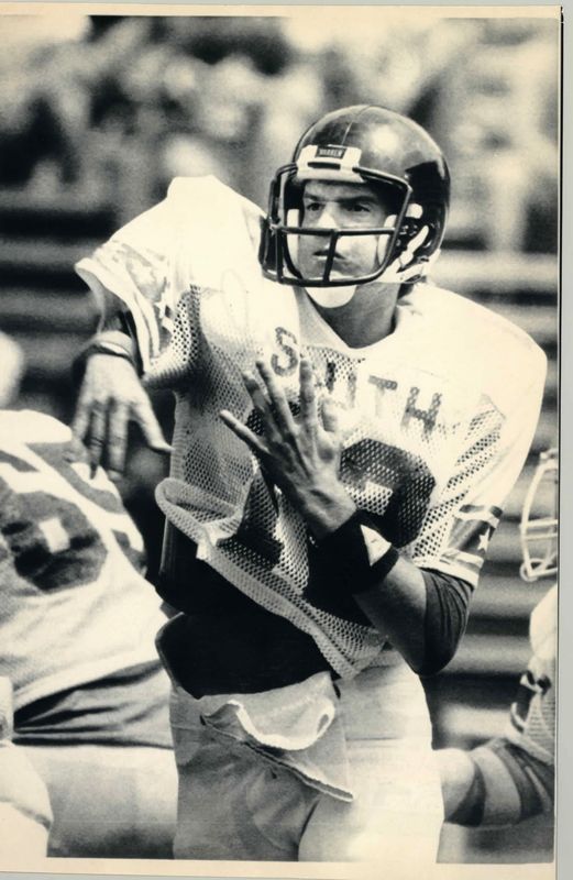 Warren Central's Jeff George, shown in the 1986 North South game.