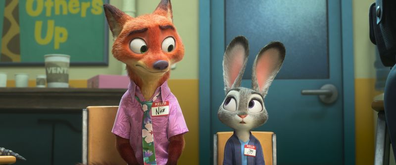 Nick Wilde (voiced by Jason Bateman) and Judy Hopps (Ginnifer Goodwin) are sent to partners' therapy in "Zootopia 2."