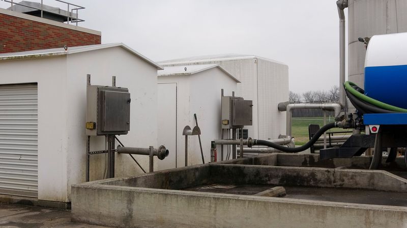 The Evansville Water and Sewer Utility septic waste and fats, oils and grease receiving station.