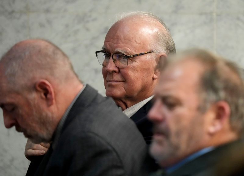 Indiana state Sen. Jim Buck, R-Kokomo, listens Tuesday, Jan. 27, 2026, at the Indiana Statehouse.