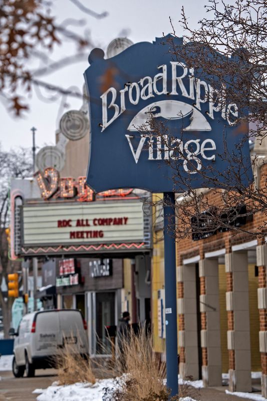 Broad Ripple Village is seen on College Ave., Friday, Feb. 6, 2026 in Broad Ripple.