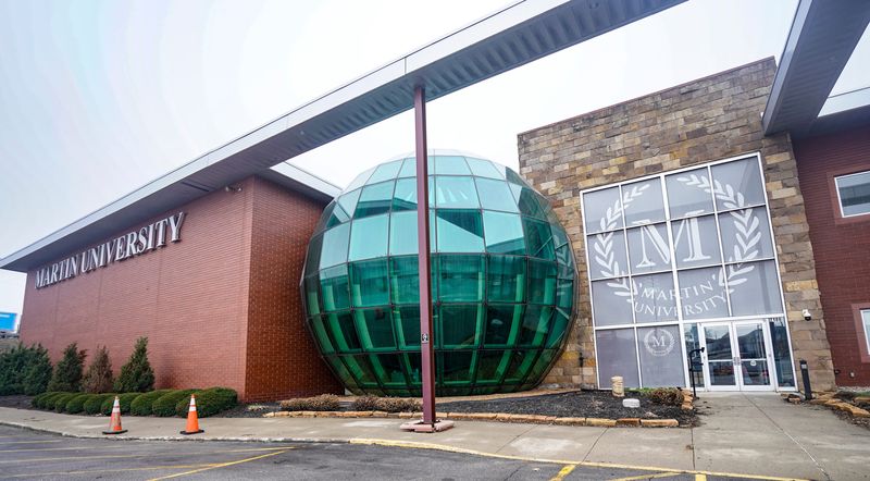 The Martin University building on Thursday, Feb. 19, 2026, in Indianapolis.