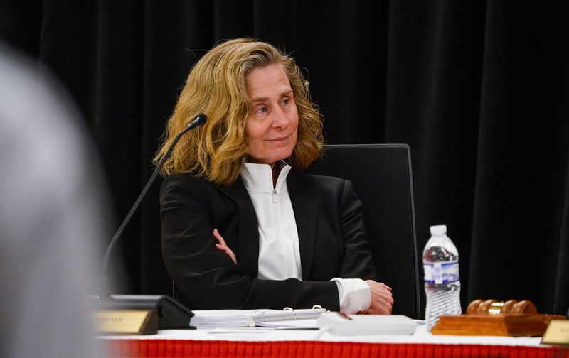An IU Board of Trustees meeting is held at the Madame Walker Legacy Center on Friday, Feb. 20, 2026, in Indianapolis. Shown here, Indiana University President, Pamela Whitten.