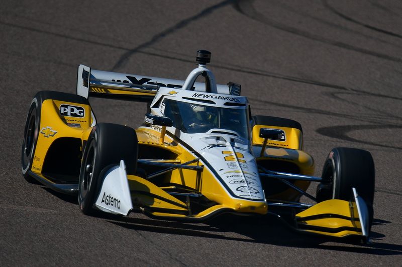 Mar 7, 2026; Avondale, Arizona, USA; Team Penske Josef Newgarden Josef Newgarden (2) during the Good Ranchers 250 at Phoenix Raceway. Mandatory Credit: Gary A. Vasquez-Imagn Images
