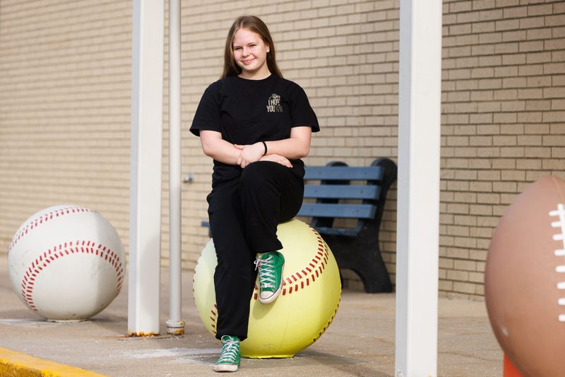 The South Bend Tribune's Student of the Week, Karissa Richhart, an 8-grader at LaVille Jr/Sr High School, poses for a portrait on Friday, March 20, 2026, in Lakeville.