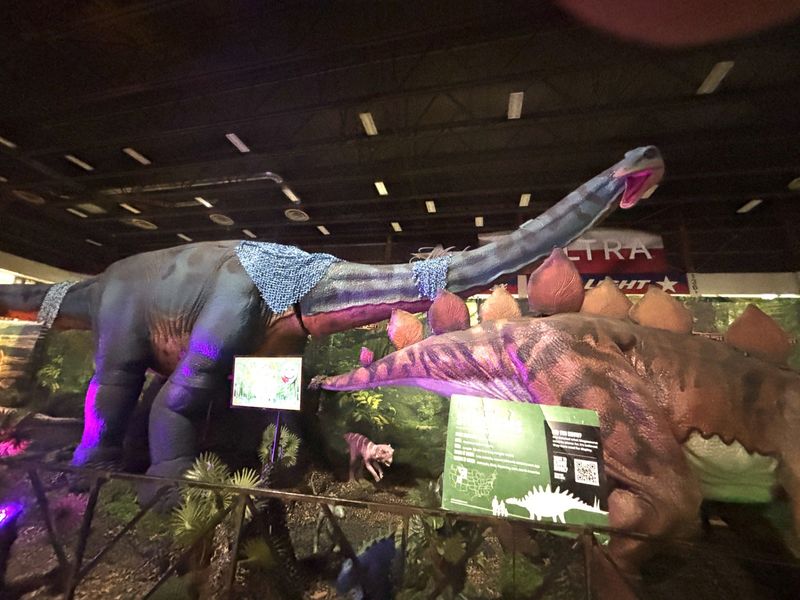 Tallest in his class, the Stenonychosausurs towers above the others and lets his presence be known at the Jurassic Quest exhibit which took place March 20-22 at the Tri-State Fairgrounds.