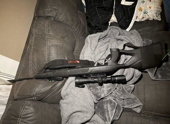 An air rifle, IMPD said, was found next to a suspect inside an apartment home in the 1200 block of West Sumner Avenue following an officer-involved shooting on April 8, 2026.