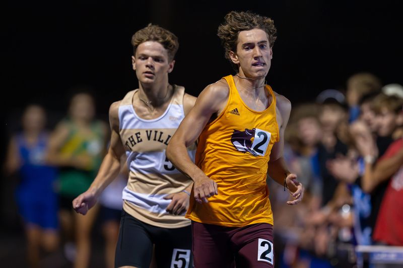 Noblesville's Banner Barnes, left, is a nominee for the IndyStar's high school track and field Athlete of the Week.