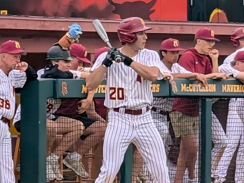 McCutcheon outfielder Jonathan Riley waits on deck while playing Twin Lakes in Lafayette on Friday, April 17, 2026.