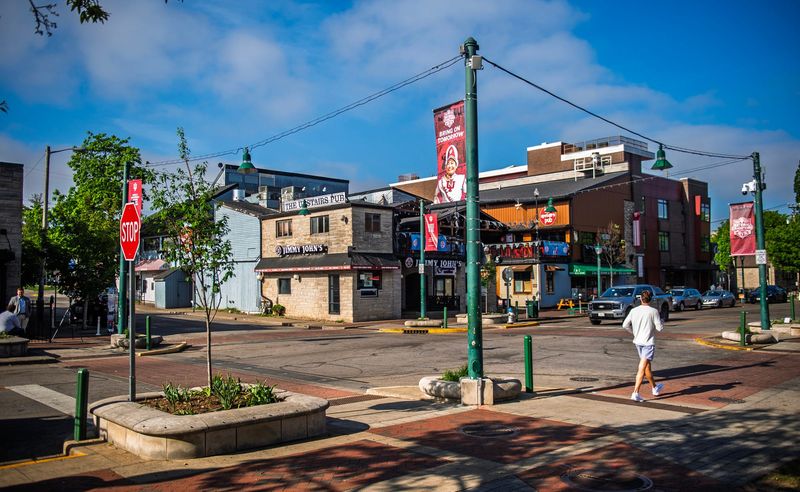 The corner of Dunn Street and Kirkwood Avenue on Sunday, April 26, 2026.