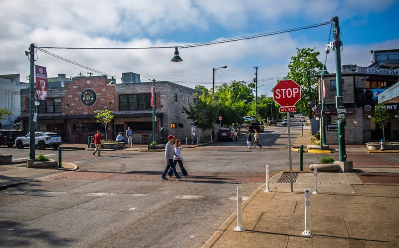 The corner of Dunn Street and Kirkwood Avenue on Sunday, April 26, 2026.