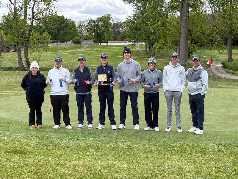 Delta boys golf won the 2026 Delaware County Championship with a team score of 343 for the Eagles' first county title since 2017 at the Muncie Elks Golf Club on Saturday, May 2, 2026.