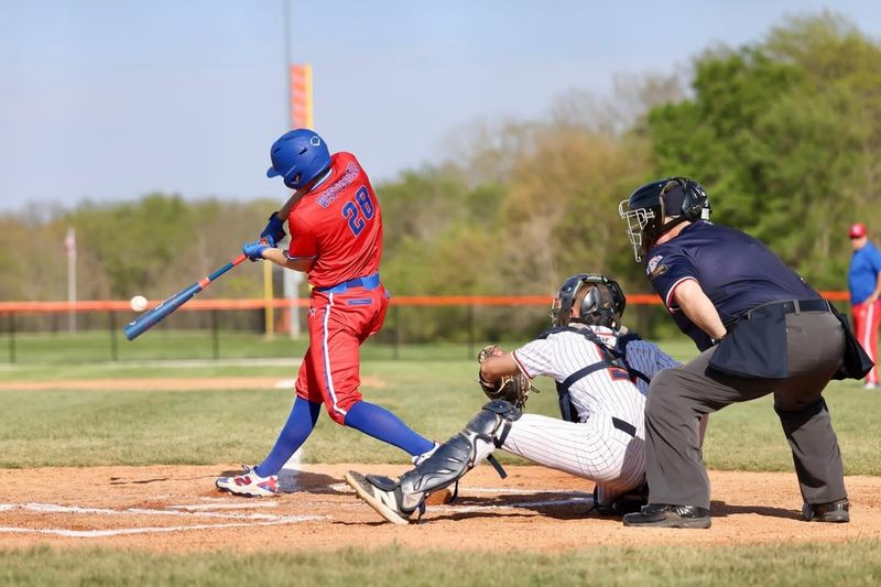 Western Boone junior Quinn Westerfeld takes a swing.